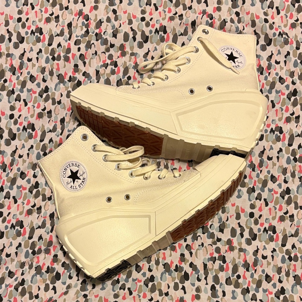 Converse Women's Off-White Platform Sneakers